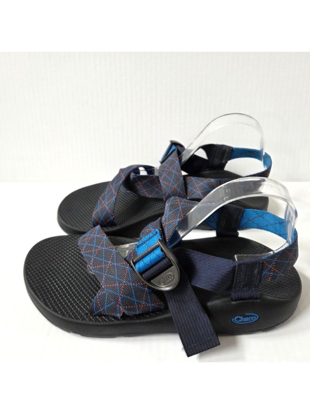 Chaco Sandals Mens 12 Mega Z Classic Rhombus Blue Hiking J105749 - Picture 4 of 10